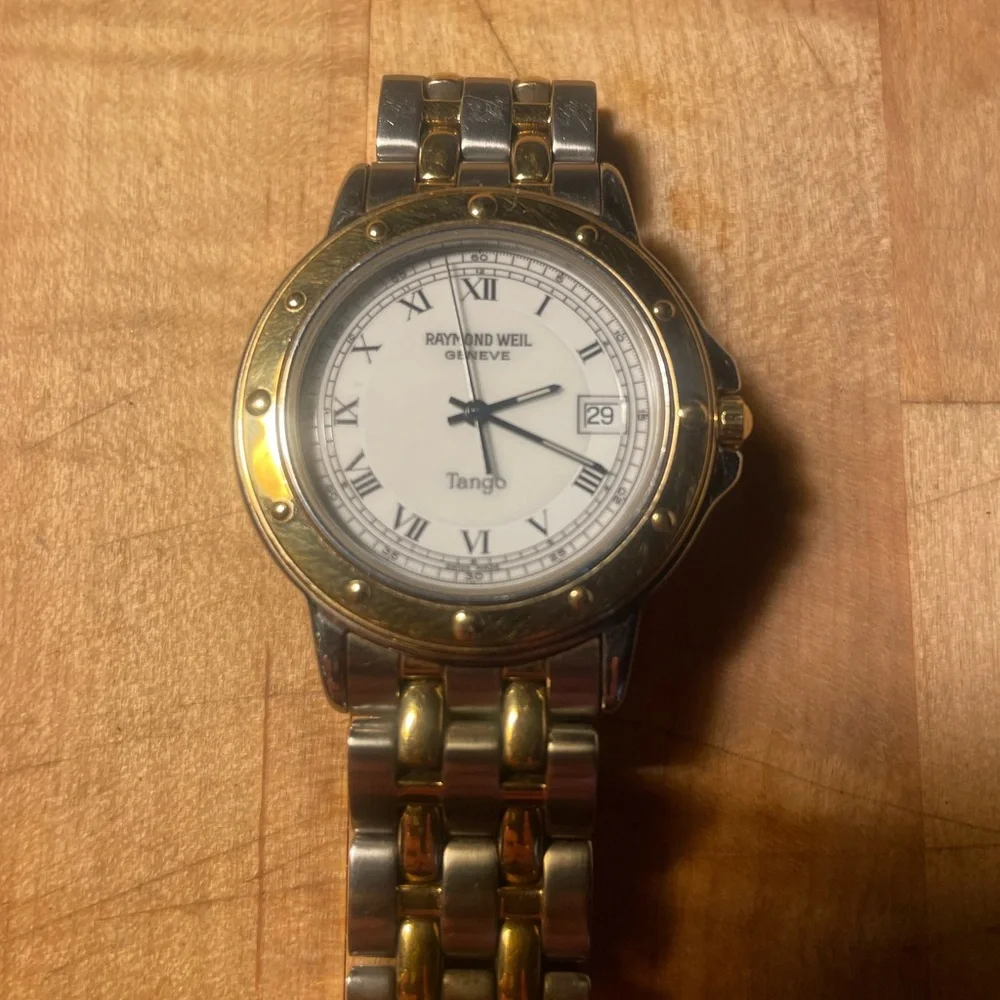 Raymond Weil Tango w/COA Two Tone Stainless Steel Gold Watch ! - Picture 2 of 9